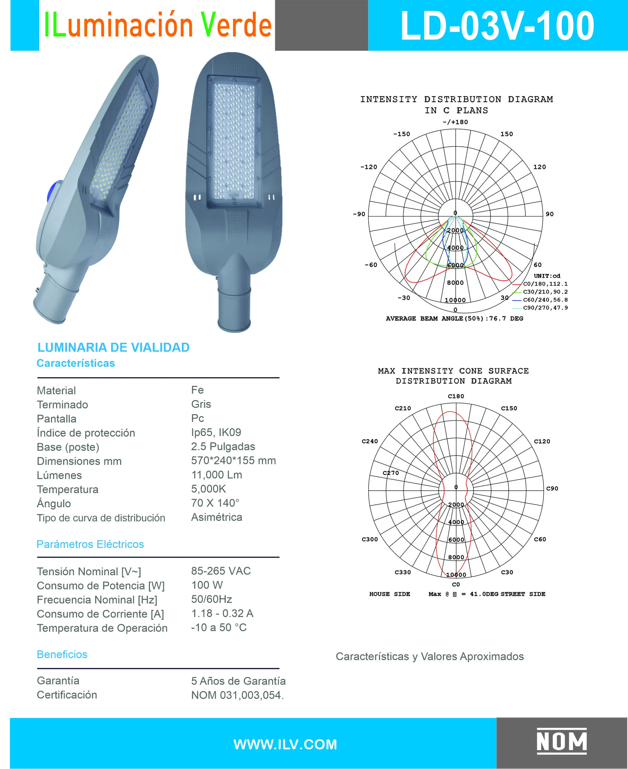 URBANA VIAL LED. 100W | ILV Iluminación