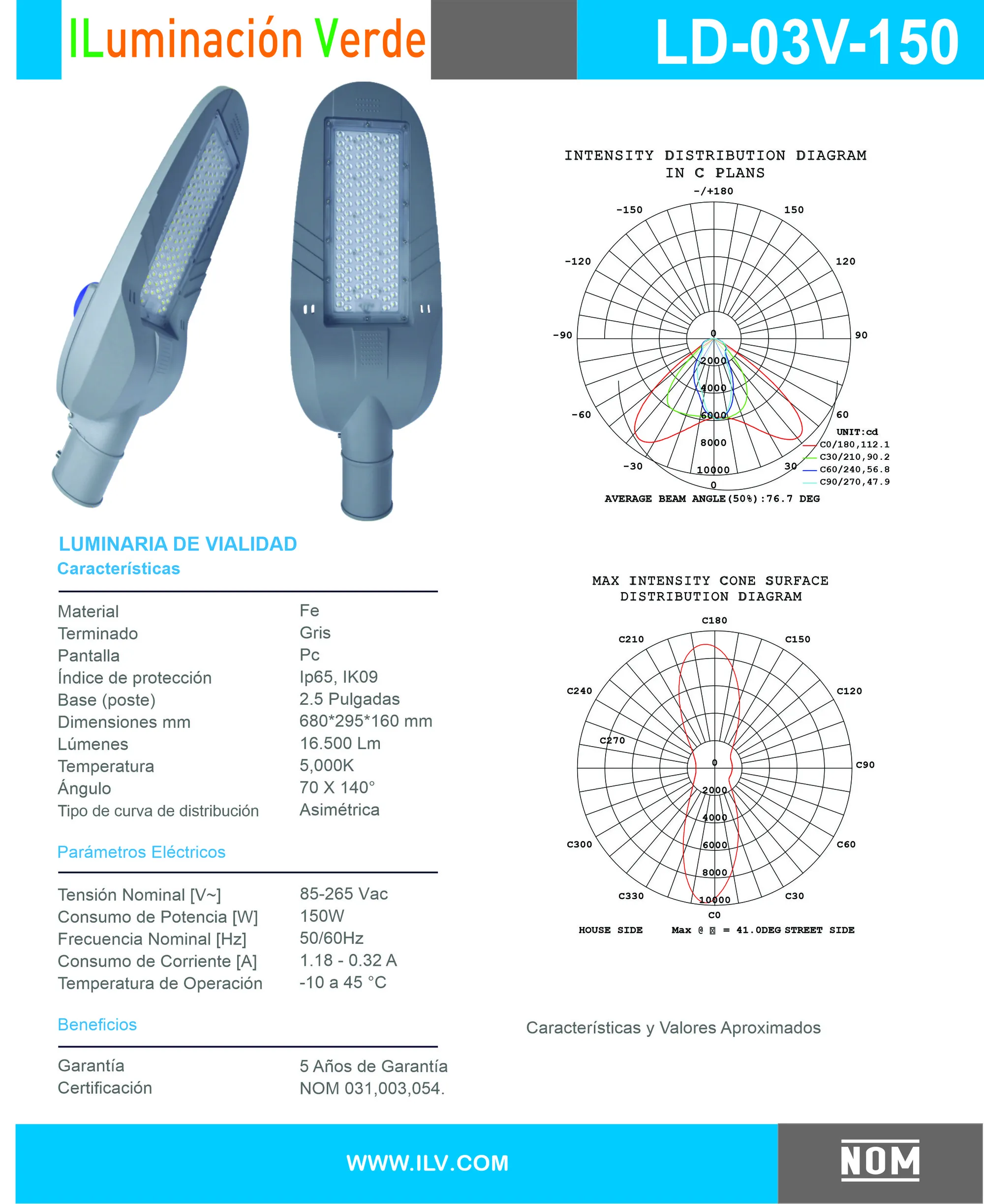 URBANA VIAL LED. 150W | ILV Iluminación