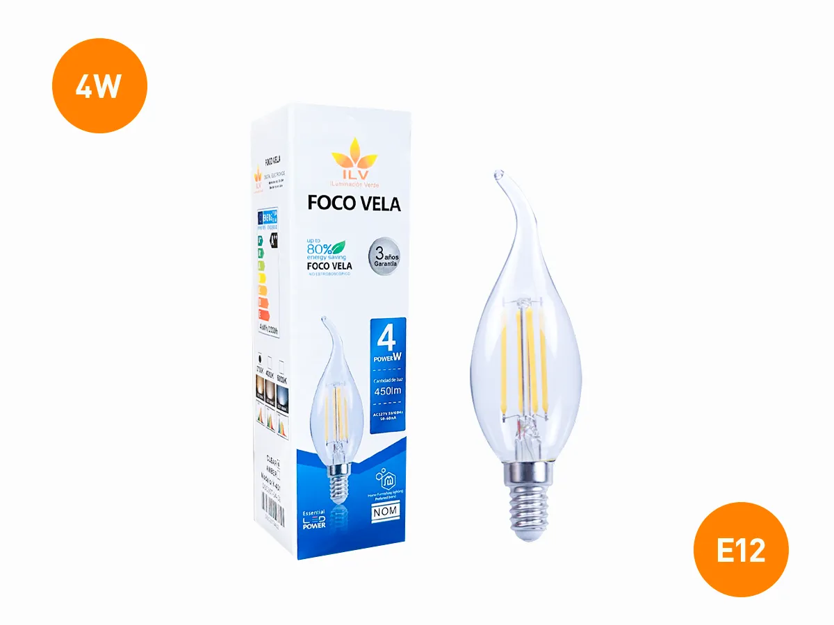 FOCO VELA VINTAGE. 4W | ILV Iluminación