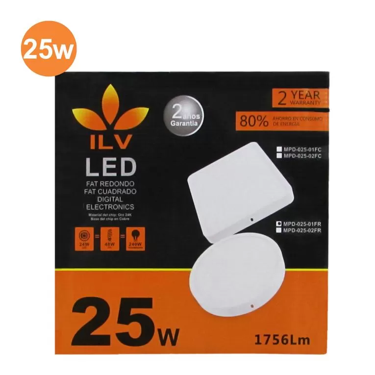 PANEL SOBREPONER LED 25W | ILV Iluminación