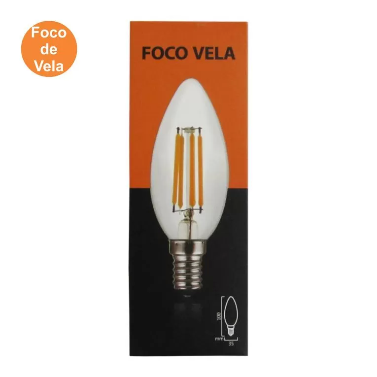 FOCO VELA LED. E14. 4W | ILV Iluminación