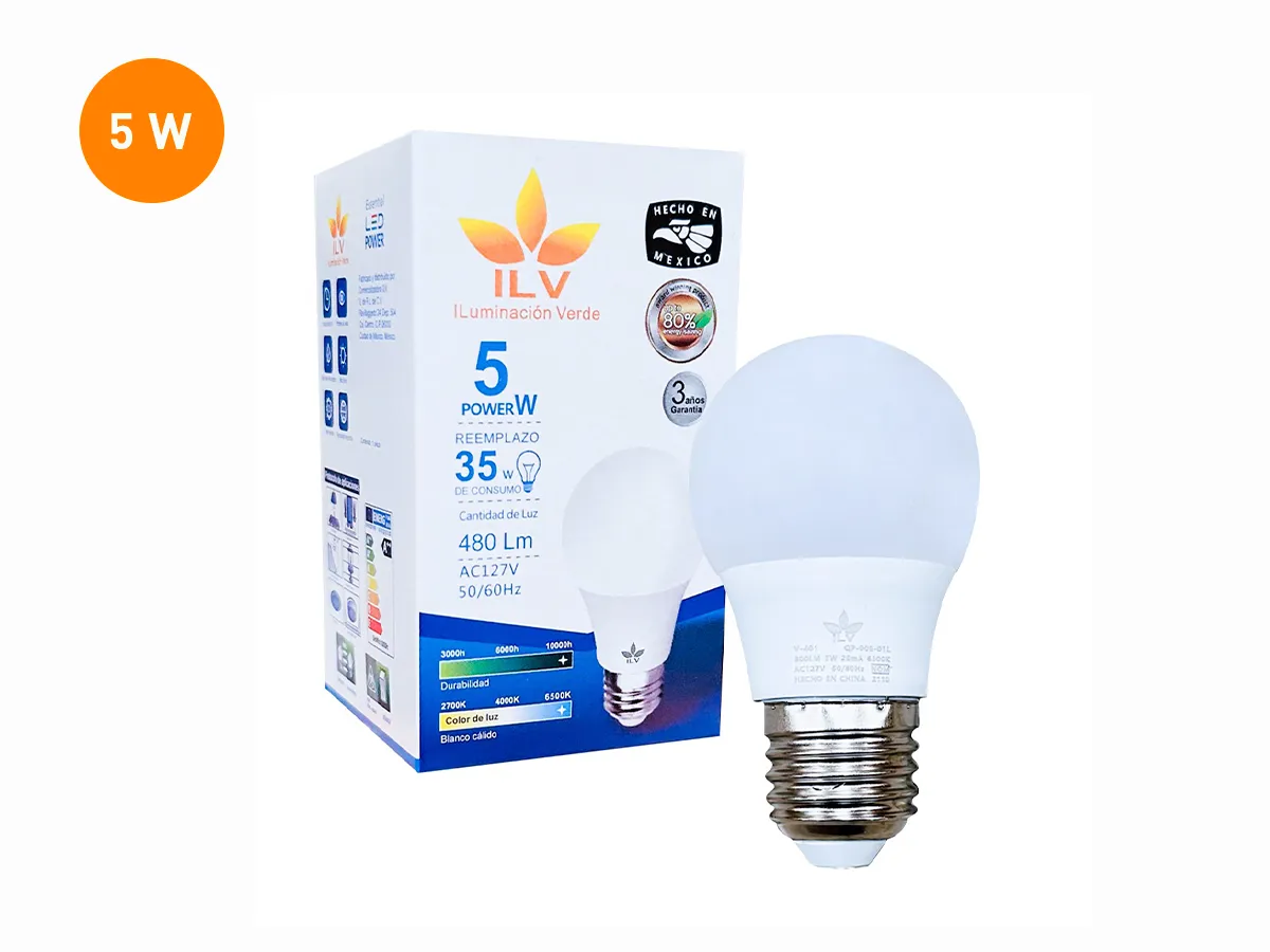 FOCO BULBO A50. LED. 5W | ILV Iluminación