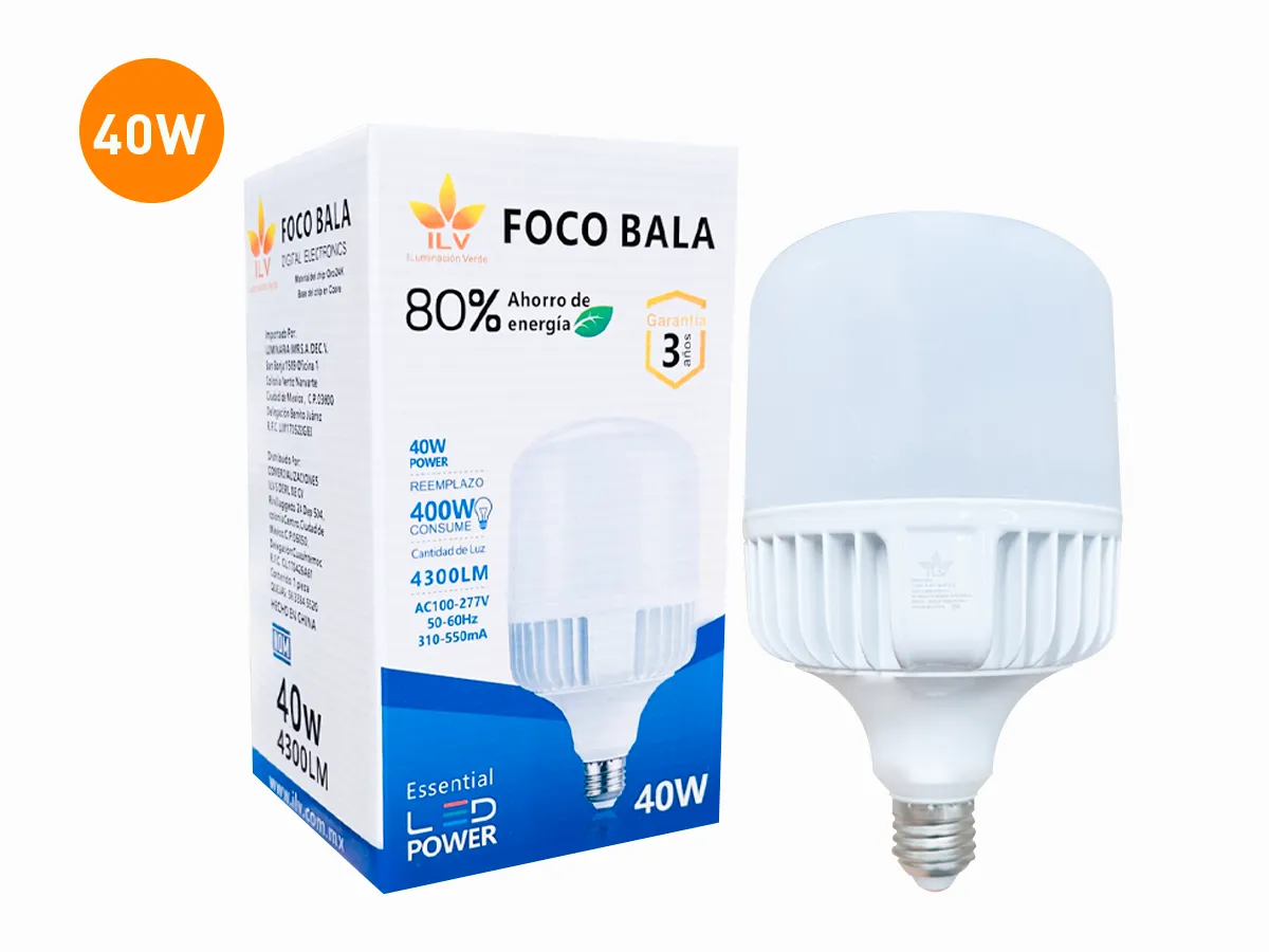 FOCO TIPO BALA. 40W | ILV Iluminación